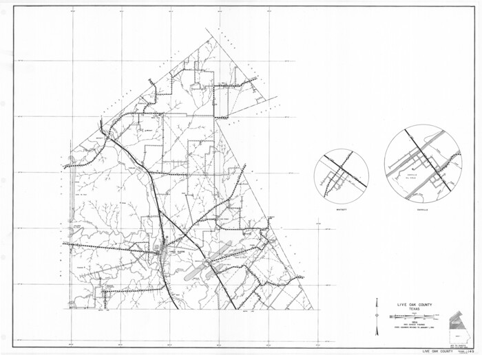 79575, General Highway Map, Live Oak County, Texas, Texas State Library and Archives