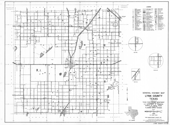 79580, General Highway Map, Lynn County, Texas, Texas State Library and Archives