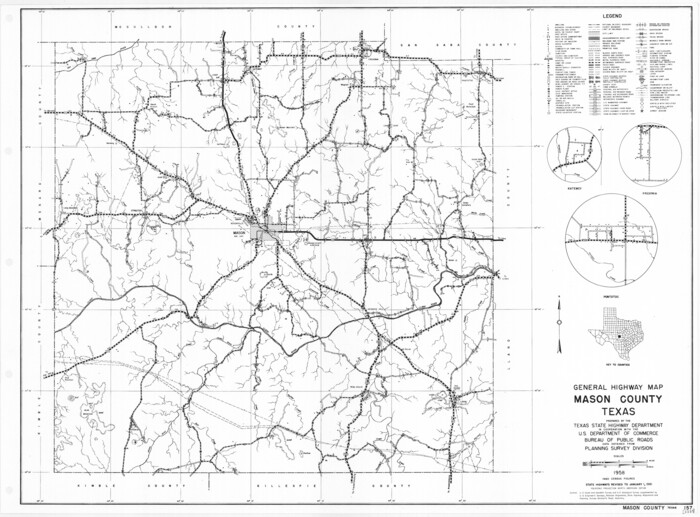 79584, General Highway Map, Mason County, Texas, Texas State Library and Archives