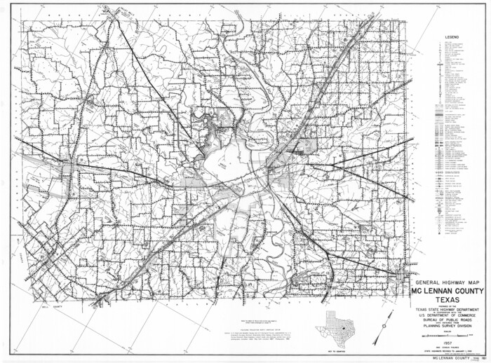 79589, General Highway Map, McLennan County, Texas, Texas State Library and Archives