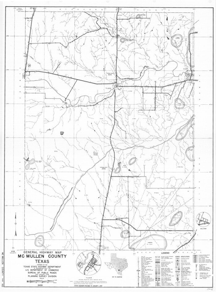 79592, General Highway Map, McMullen County, Texas, Texas State Library and Archives