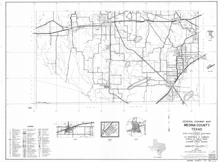 79593, General Highway Map, Medina County, Texas, Texas State Library and Archives