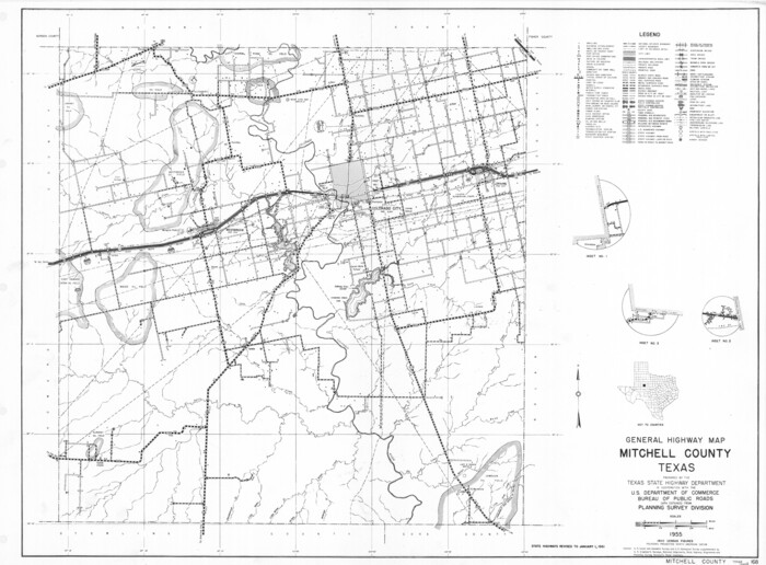 79600, General Highway Map, Mitchell County, Texas, Texas State Library and Archives