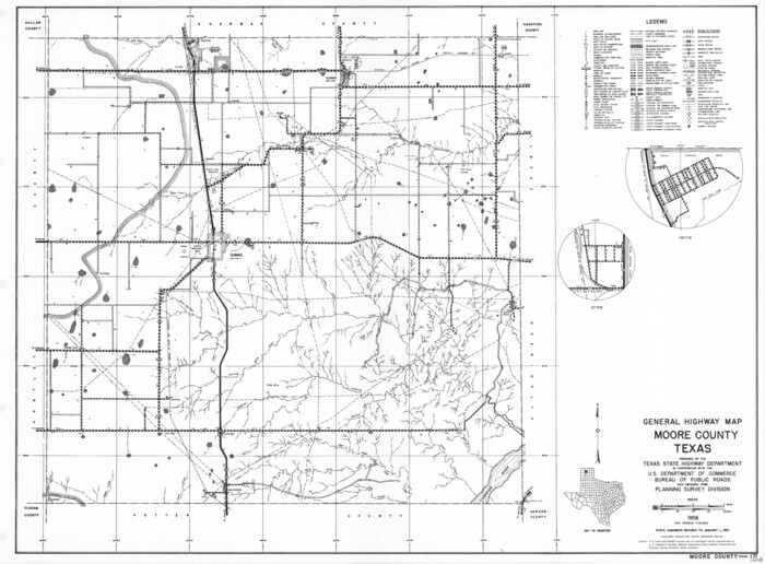 79604, General Highway Map, Moore County, Texas, Texas State Library and Archives