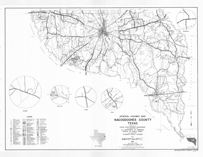 79606, General Highway Map, Nacogdoches County, Texas, Texas State Library and Archives