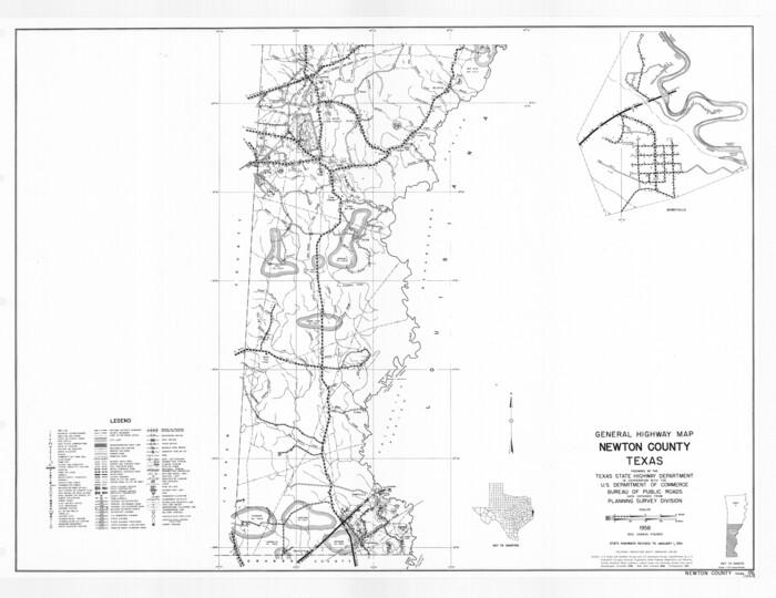 79612, General Highway Map, Newton County, Texas, Texas State Library and Archives