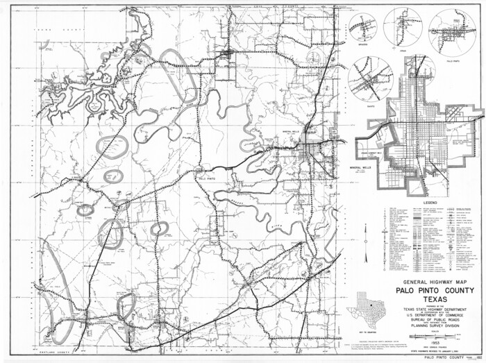 79623, General Highway Map, Palo Pinto County, Texas, Texas State Library and Archives