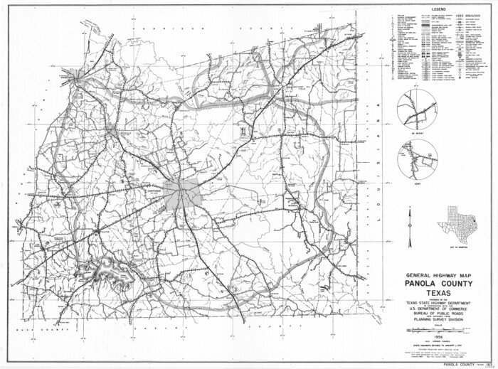 79624, General Highway Map, Panola County, Texas, Texas State Library and Archives