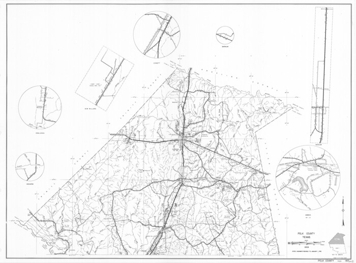 79630, General Highway Map, Polk County, Texas, Texas State Library and Archives