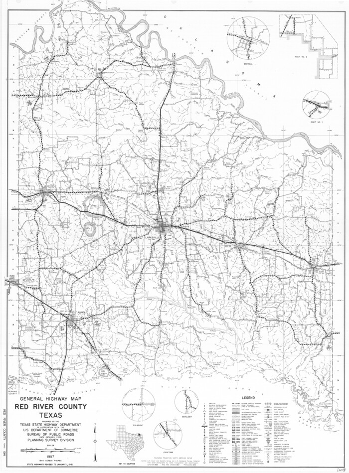 79637, General Highway Map, Red River County, Texas, Texas State Library and Archives