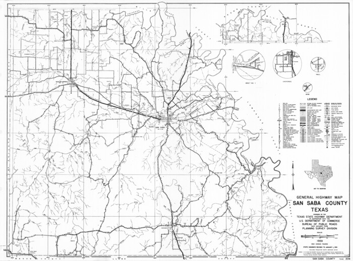 79648, General Highway Map, San Saba County, Texas, Texas State Library and Archives