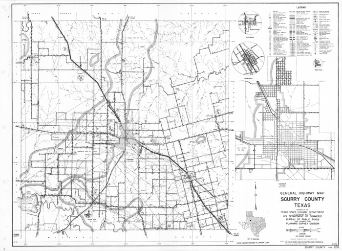 79650, General Highway Map, Scurry County, Texas, Texas State Library and Archives