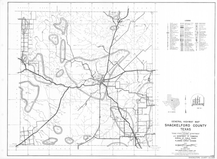 79651, General Highway Map, Shackelford County, Texas, Texas State Library and Archives
