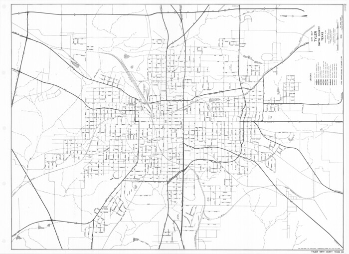 79656, General Highway Map.  Detail of Cities and Towns in Smith County, Texas.   City Map, Tyler, Smith County, Texas, Texas State Library and Archives