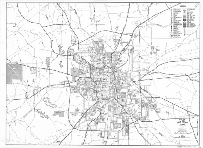 79657, General Highway Map.  Detail of Cities and Towns in Smith County, Texas.  City Map, Tyler and vicinity, Smith County, Texas, Texas State Library and Archives