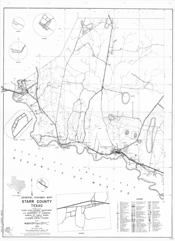 79658, General Highway Map, Starr County, Texas, Texas State Library and Archives