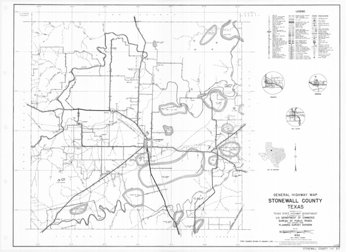 79662, General Highway Map, Stonewall County, Texas, Texas State Library and Archives