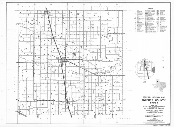 79663, General Highway Map, Swisher County, Texas, Texas State Library and Archives