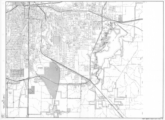 79670, General Highway Map.  Detail of Cities and Towns in Tarrant County, Texas.  City Map, Fort Worth and vicinity, Tarrant County, Texas, Texas State Library and Archives