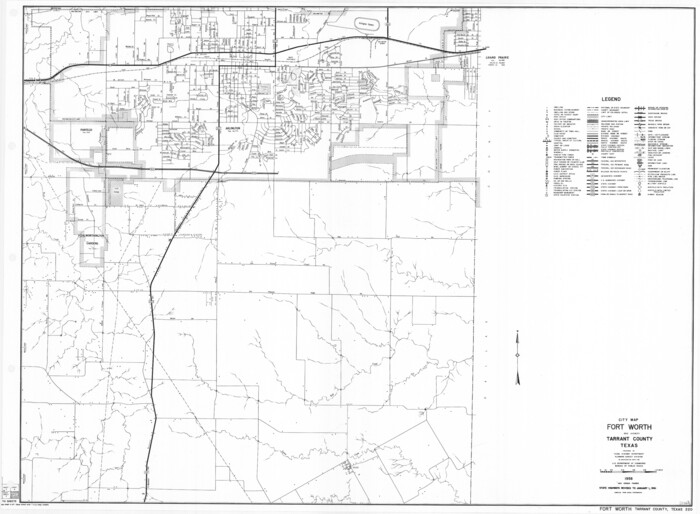 79671, General Highway Map.  Detail of Cities and Towns in Tarrant County, Texas.  City Map, Fort Worth and vicinity, Tarrant County, Texas, Texas State Library and Archives