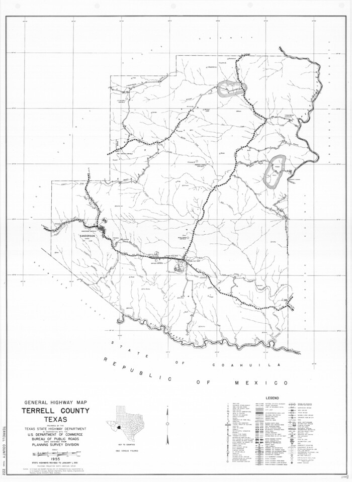 79674, General Highway Map, Terrell County, Texas, Texas State Library and Archives