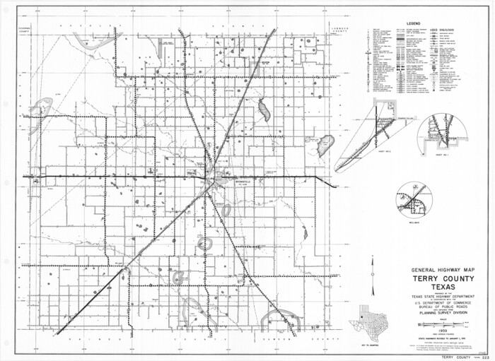 79675, General Highway Map, Terry County, Texas, Texas State Library and Archives