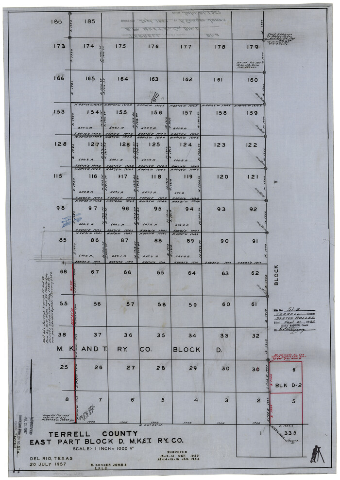 7968, Terrell County Rolled Sketch 51A, General Map Collection