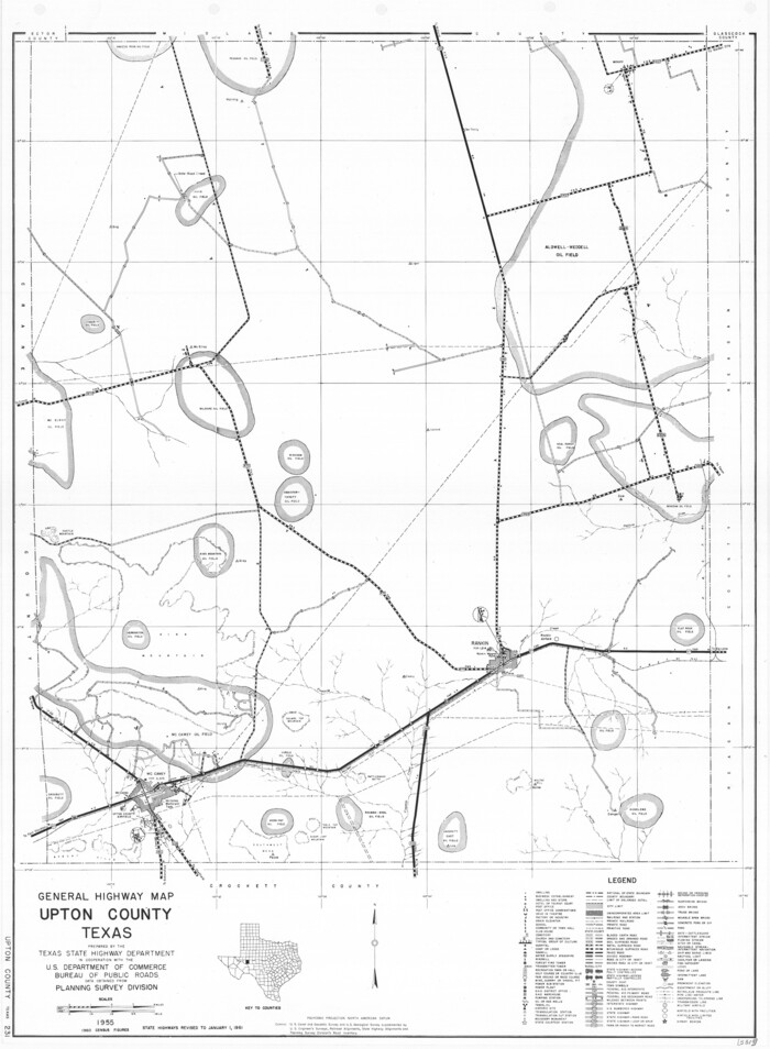 79693, General Highway Map, Upton County, Texas, Texas State Library and Archives