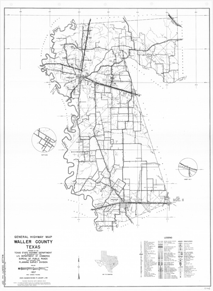79700, General Highway Map, Waller County, Texas, Texas State Library and Archives
