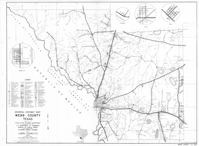 79704, General Highway Map, Webb County, Texas, Texas State Library and Archives