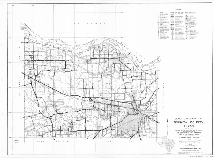 79709, General Highway Map, Wichita County, Texas, Texas State Library and Archives