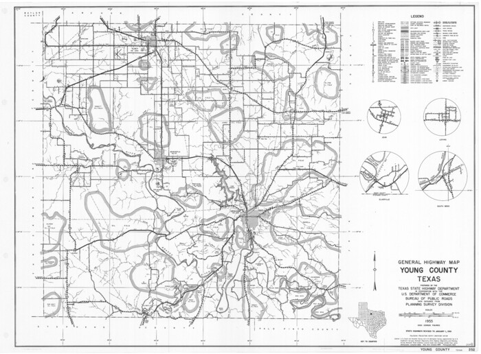 79720, General Highway Map, Young County, Texas, Texas State Library and Archives