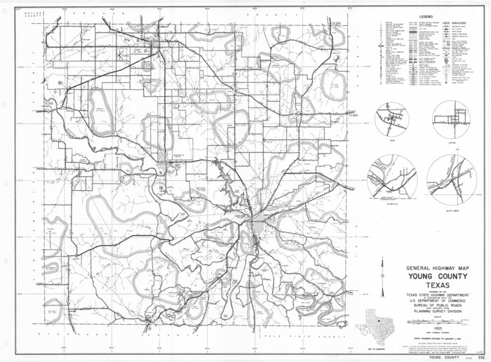 79720, General Highway Map, Young County, Texas, Texas State Library and Archives