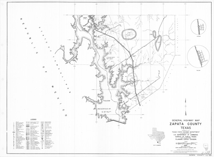 79721, General Highway Map, Zapata County, Texas, Texas State Library and Archives