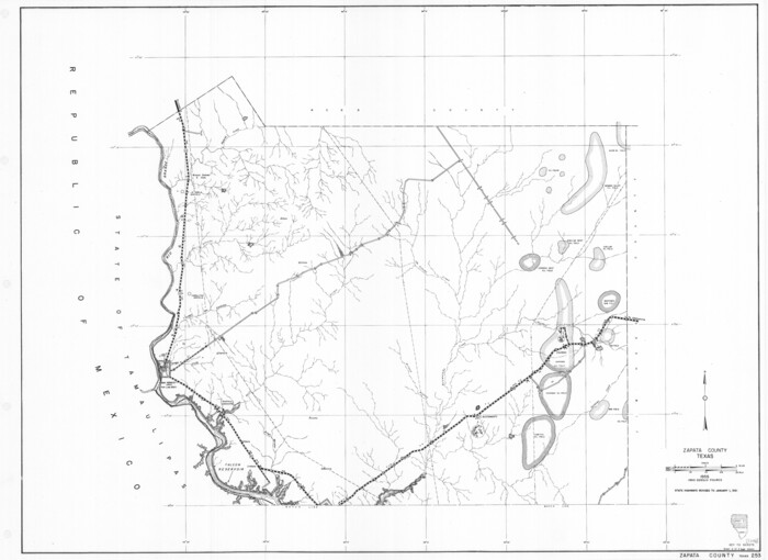 79722, General Highway Map, Zapata County, Texas, Texas State Library and Archives