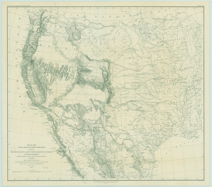 79724, Map of the United States and their Territories between the Mississippi and the Pacific Ocean and Part of Mexico, Texas State Library and Archives