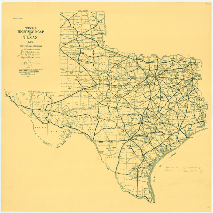 79744, Official Highway Map of Texas, Texas State Library and Archives