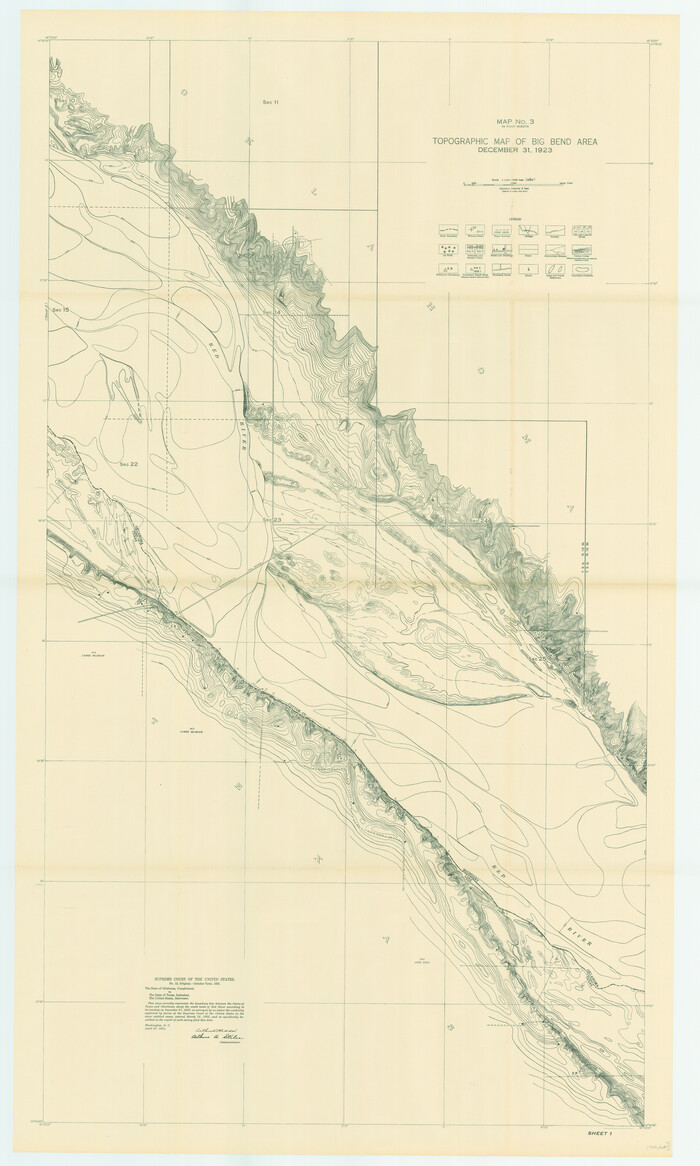 79756, Topographic Map of Big Bend Area, Texas State Library and Archives