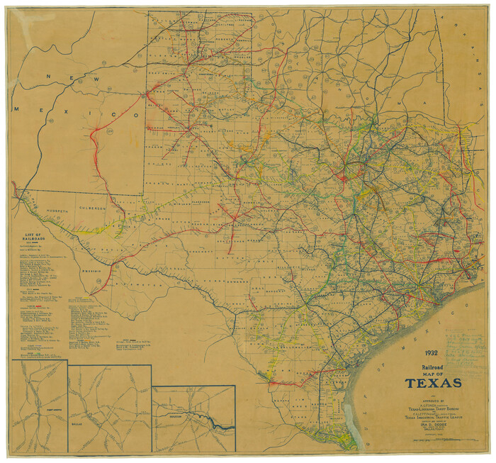 79761, Railroad Map of Texas, Texas State Library and Archives