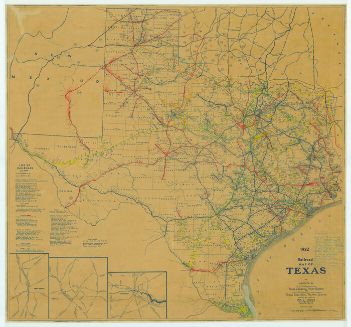79761, Railroad Map of Texas, Texas State Library and Archives