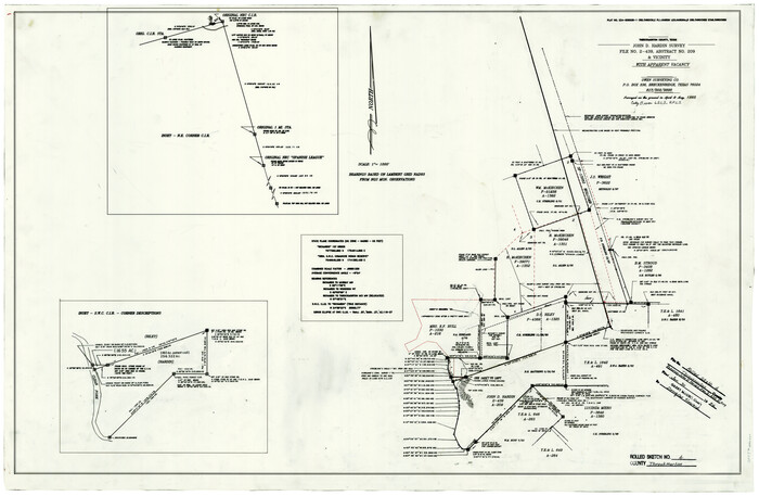 7990, Throckmorton County Rolled Sketch 4, General Map Collection