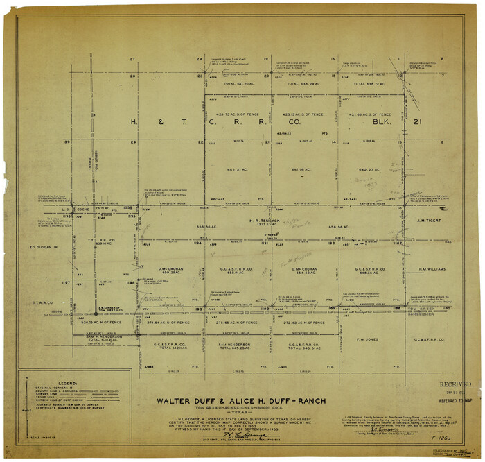8000, Tom Green County Rolled Sketch 14, General Map Collection