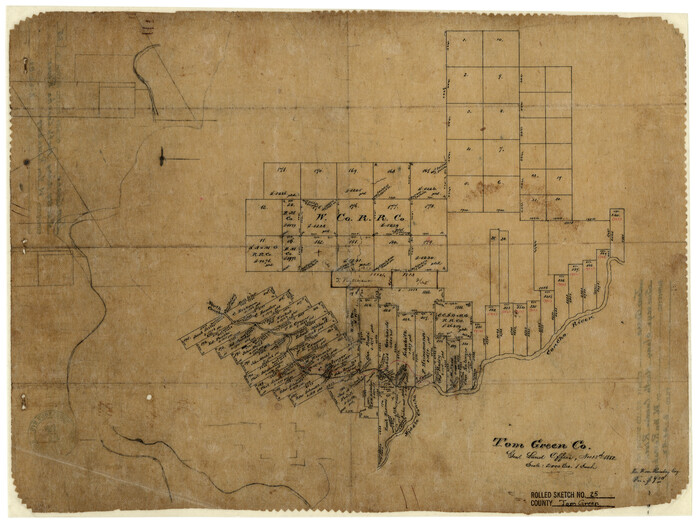 8007, Tom Green County Rolled Sketch 25, General Map Collection
