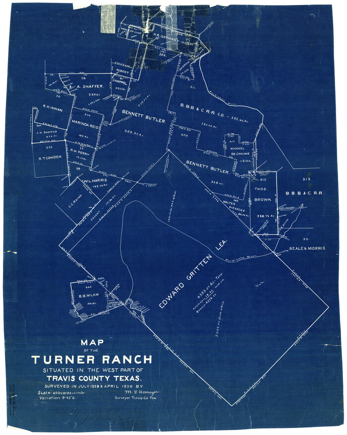 8013, Travis County Rolled Sketch 8, General Map Collection
