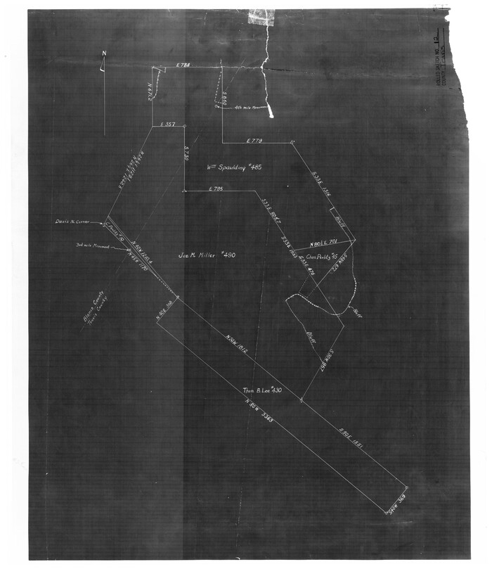 8015, Travis County Rolled Sketch 12, General Map Collection
