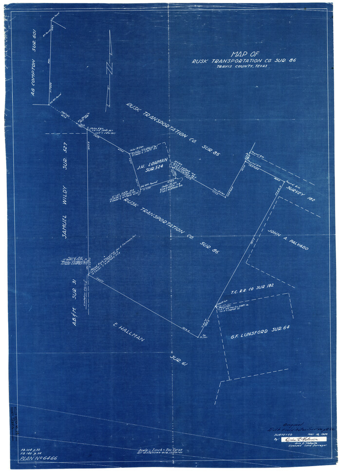 8017, Travis County Rolled Sketch 14, General Map Collection