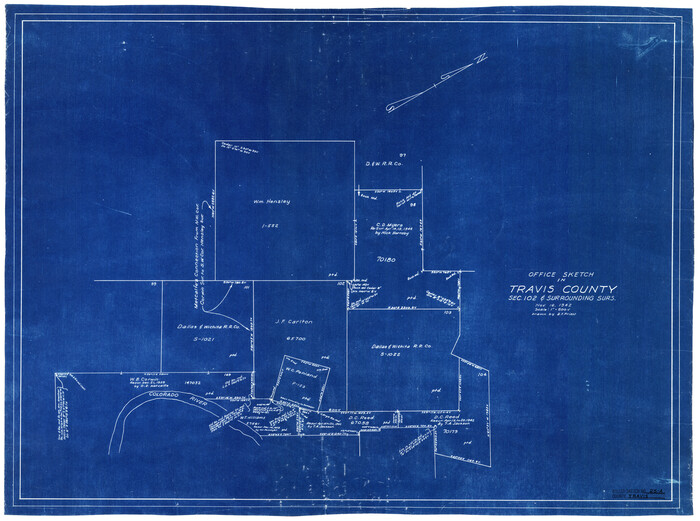 8027, Travis County Rolled Sketch 25A, General Map Collection