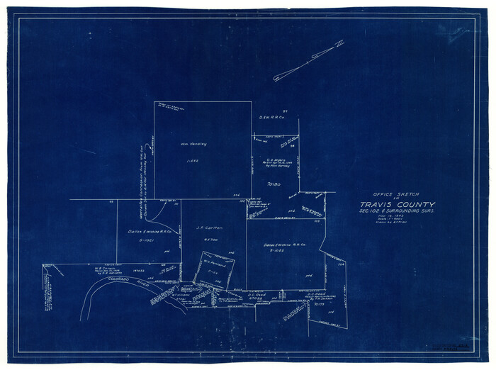 8027, Travis County Rolled Sketch 25A, General Map Collection