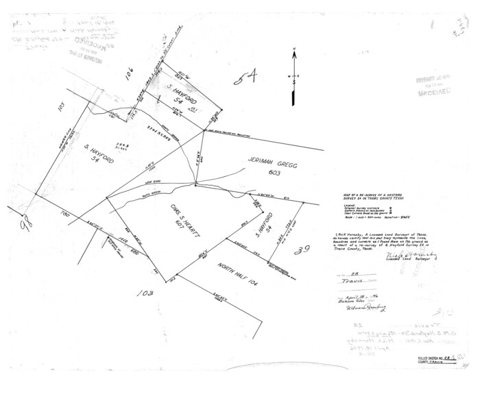 8030, Travis County Rolled Sketch 28, General Map Collection