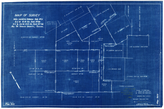 8031, Travis County Rolled Sketch 29, General Map Collection
